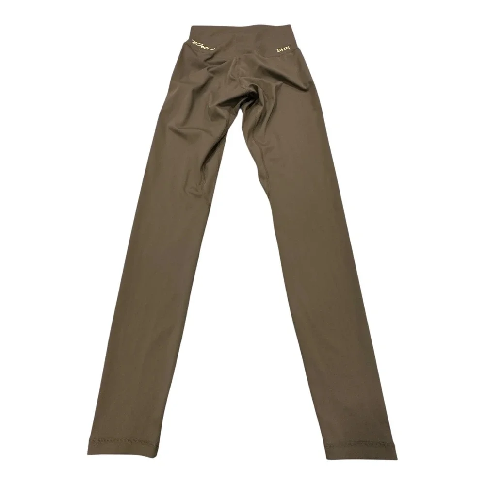 SHE Olive Green Leggings Wolf Logo Small Limited Edition #340 of 500 Athleisure - Picture 10 of 16